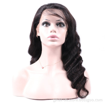 Eli cambodian vendor 100% human hair pre plucked loose deep wave swiss full lace wig